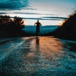 correre con la pioggia